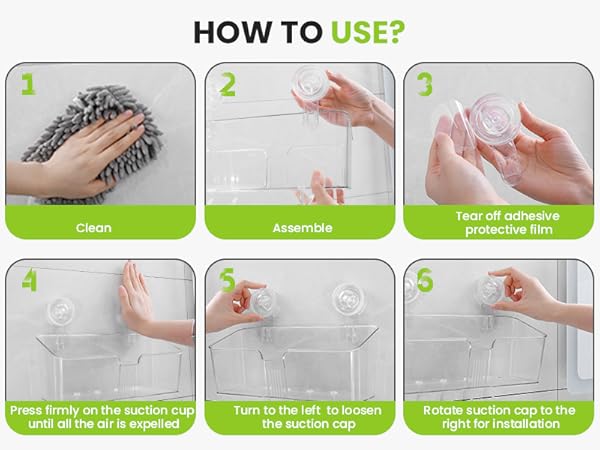 LUXEAR Shower Caddy Suction Cup