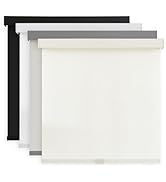 AOSKY Light Filtering Roller Shades Cordless Blinds for Windows, Free-Stop Shades with Valance, 9...
