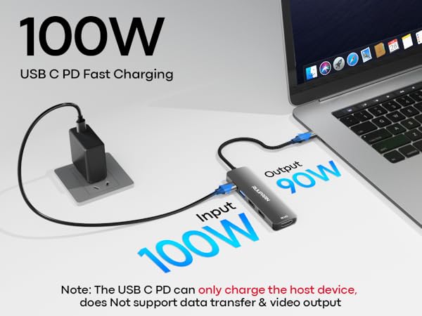 100w usb c to hdmi splitter