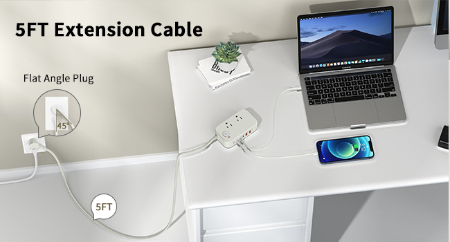 5ft extention cable power strip