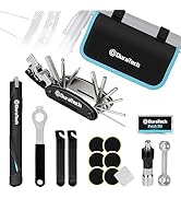DURATECH Bicycle Repair Kit, Portable Bicycle Tool Kit with Bike Tire Pump, Crank Puller, Tire Pa...