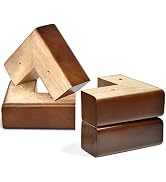 AORYVIC Wooden Bed Riser 2 inch Sofa Feet for Furniture L Shaped Couch Feet Dresser Leg Set of 4