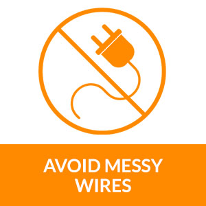 No Messy Wires with Cable Organizer