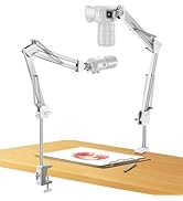 ULANZI TH04 Camera Overhead Tripod Mount, Flexible Microphone Boom Arm Light Stand Mounting Sprin...