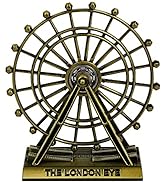 DS. DISTINCTIVE STYLE London Souvenirs Ferris Wheel Decor Small Rotatable London Eye Metallic Fig...