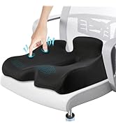 Benazcap X Large Memory Seat Cushion for Office Chair Pressure Relief Sciatica &amp; Tailbone Pain Re...