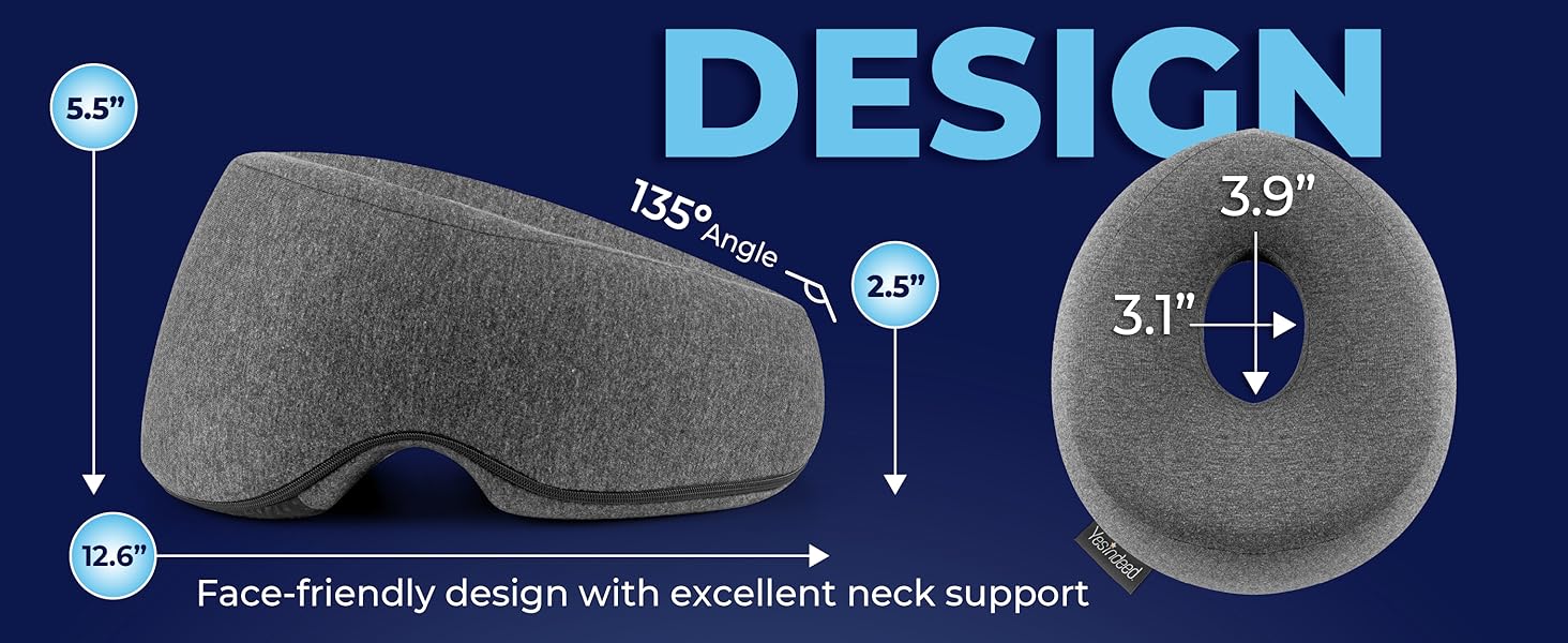 Massage table face pillow with breathable nose-free design for comfortable prone positioning Stomach