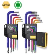 AMTOVL Allen Wrenches Sets, 18PCS Hex &amp; Torx Key Set Long Ball End Allen Wrenches - Color-Coded M...