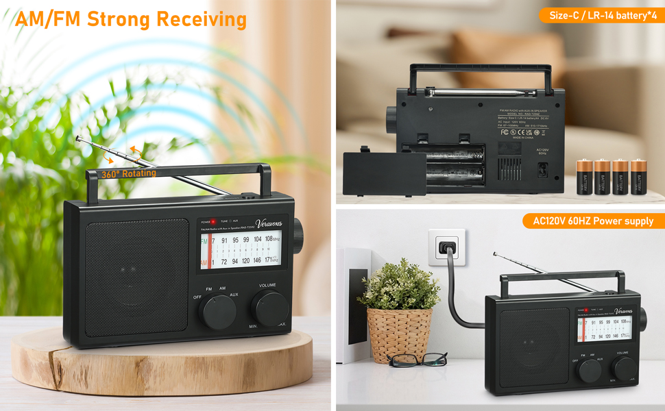 Supports Battery or AC Power Operation