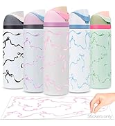 Kaitiaki Bows Stickers for Custom Owala Accessories - Cute Tumbler Decals, Fits 24oz Urban Outfit...