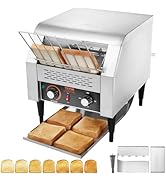 VEVOR Commercial Conveyor Toaster, 300 Slices/Hour, Heavy Duty Stainless Steel, Electric Restaura...