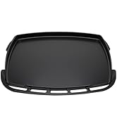 Full-Size Griddle Inserts for Weber Q 2800N+ Gas Grill, Flat Top Griddle for Weber Q Gas Propane ...