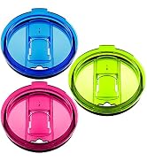 maxin 30 oz Tumbler Lids Set of 3 Fit for YETI Rambler, Ozark Trail, Rtic and More, Spill Proof a...