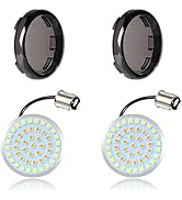 KEVANLY 1157 Led Turn Signals,48 LED Chips Front Turn Signal Buld Compatible with Harley Touring ...