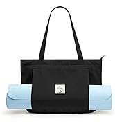 WLLWOO WLLWOO Yoga Bags for Women with Yoga Mats Bags Carrier Carryall Canvas Tote for Pilates Sh...