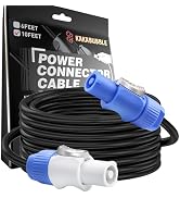 KAKABUBBLE 14 AWG PowerCon Power Cable - AC PowerCon Input to PowerCon Output 14AWG 3 Pin Power E...