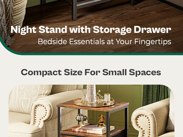 bedroom bed side table