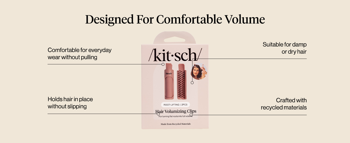 Kitsch Hair Volume Clips - Lightweight Root Lifting Volume Hair Clips