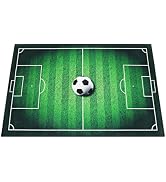 balacoo Soccer Rug for Bedroom, 47x31'' Non-Slip Soccer Field Area Rug for Boys Bedroom and Gamer...