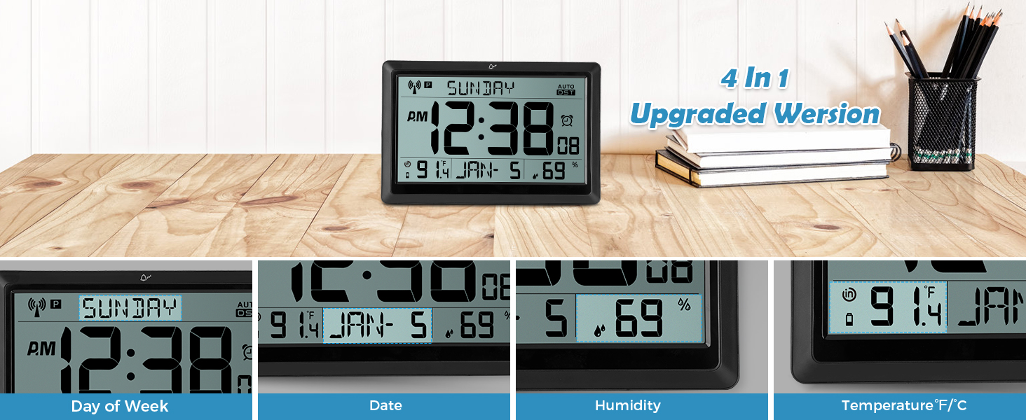 Day or Date wall clock