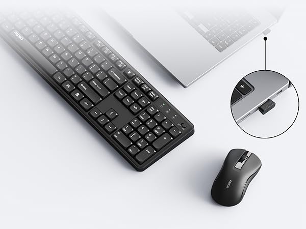 Wireless Keyboard and Mouse Combo