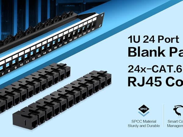 24port blank patch panel