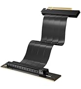 XRIKUI Pcie X8 to PCIE x16 Riser Cable for Graphics Card Riser Adapter 16x Flexible High Speed Ex...