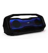 Altec Lansing Rockbox 2.0 Portable Bluetooth Wireless Speakers with Led Lights, IP67 Waterproof a...