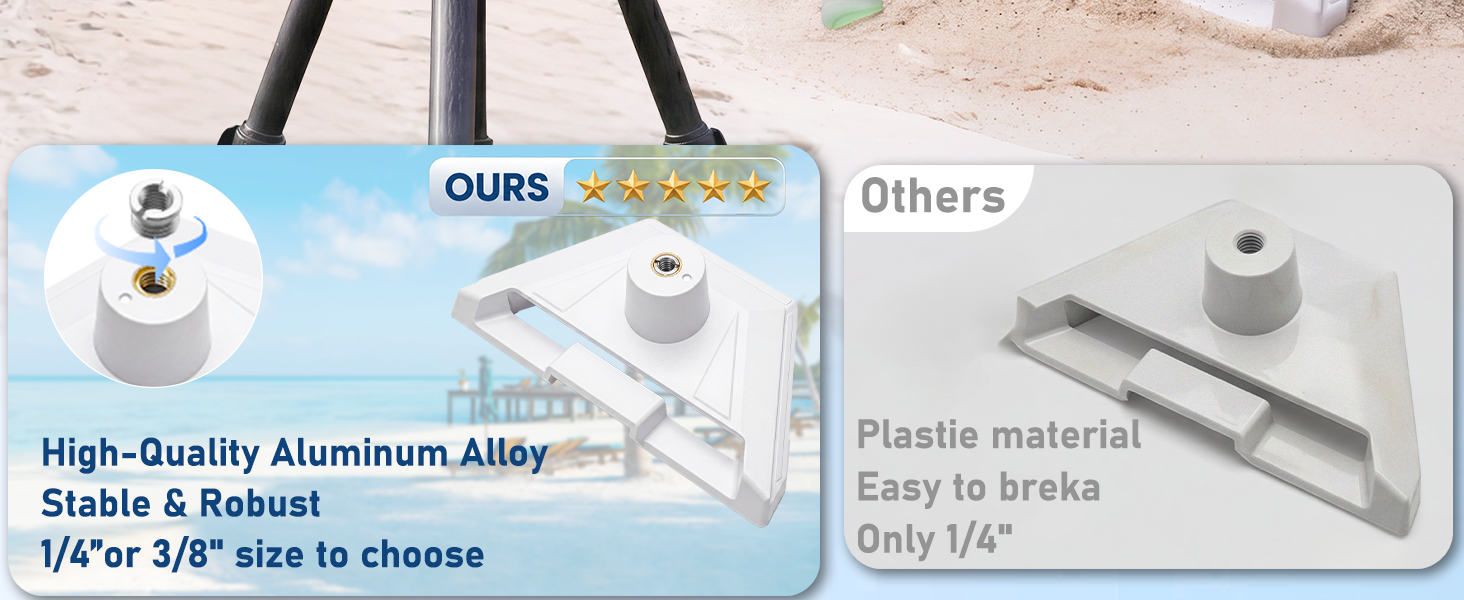 High-Quality Aluminum AlloyStable &amp;amp; Robust1/4&amp;#34;or 3/8&amp;#34; size to choose