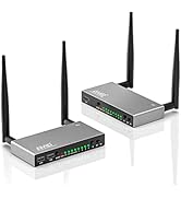 TIMBOOTECH Wireless HDMI Transmitter and Receiver 820FT, Up to 8 Receivers, KVM, IR Remote, HDMI ...