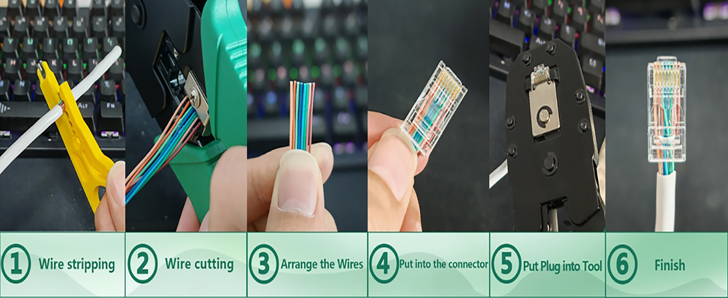 WEETOTUNG Wiring Crimping Steps