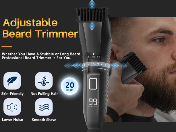 adjustable beard trimmer for men
