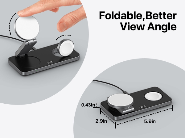 3 in 1 wireless charging station for apple devices
