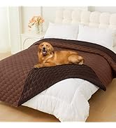 Smiry Waterproof Dog Bed Cover Blanket, Soft Reversible Pet Blanket, Washable Leakproof Cats Dogs...