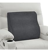 TANYOO Back Support Pillow for Recliner Dual Layer Lumbar Support Pillow with Gel Memory Foam Erg...