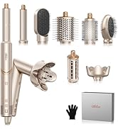 Ukliss 8 in 1 Hair Dryer Brush &amp; Multi Hot Air Styler–Foldable 110,000 RPM Blow Dryer Brush Tool ...