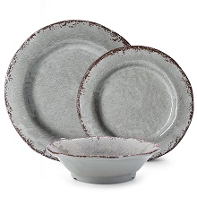 grey dinnerware set