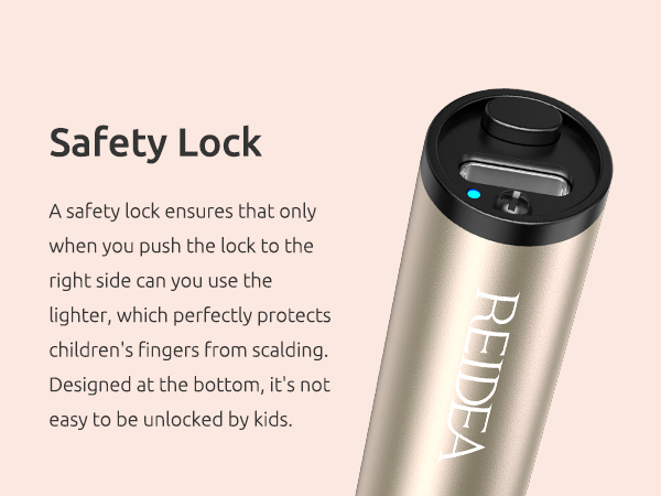 REIDEA Electronic Candle Lighter safety lock-b