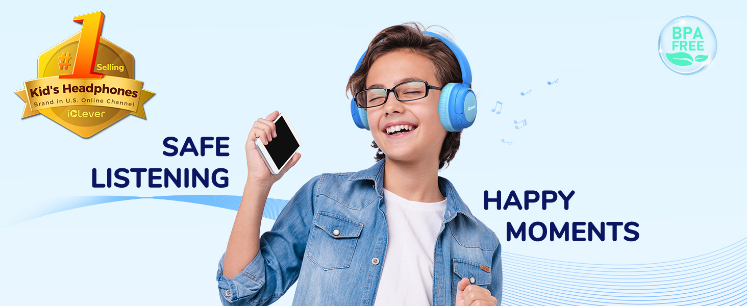 Kids bluetooth headphones