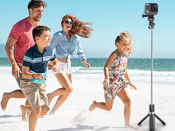 Selfie Stick Extendable Selfie Stick Tripod Phone Tripod with Wireless Remote Shutter 