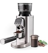 Olayks Conical Burr Coffee Grinder Electric with Electronic Timer, Anti-Static, Coffee Grinders f...