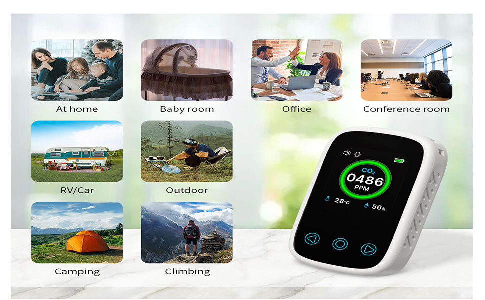 co2 monitor co2 detector portable carbon dioxide monitor carbon dioxide detector/meter/monitor