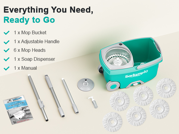 Sarkunpio Spin Mop and Bucket set