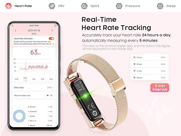 Women's Smart Bracelet with Heart rate