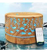 Diffusers for Essential Oils Large Room with R/C,600ml Essential Oil Diffusers for Home,Waterless...