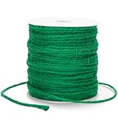 G2PLUS Garden Twine, 3mm 328 Feet Twine String for Crafts, Green Christmas Twine, Strong Natural ...