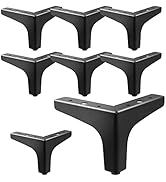 AODIOU Furniture Legs,Furniture Legs 4 Inches,Legs for Furniture Set of 8,Cabinet Legs Set of 8,C...