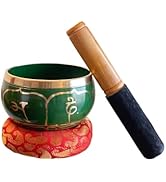 Tibetan Singing Bowl Buddhist Tibetan Singing Bowl | 7 matel Bowl | Pack of 1 Blue Color Bowl + 1...