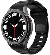 Rugged No Gap Band Compatible with Samsung Galaxy Watch 7 FE 4 5 6 Band 44mm 40mm/Galaxy Watch 6 ...