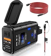 RANDPOW Motorcycle Phone Charger, 6.4A Dual USB Quick Charge 3.0 Type C PD Motorcycle USB Charger...